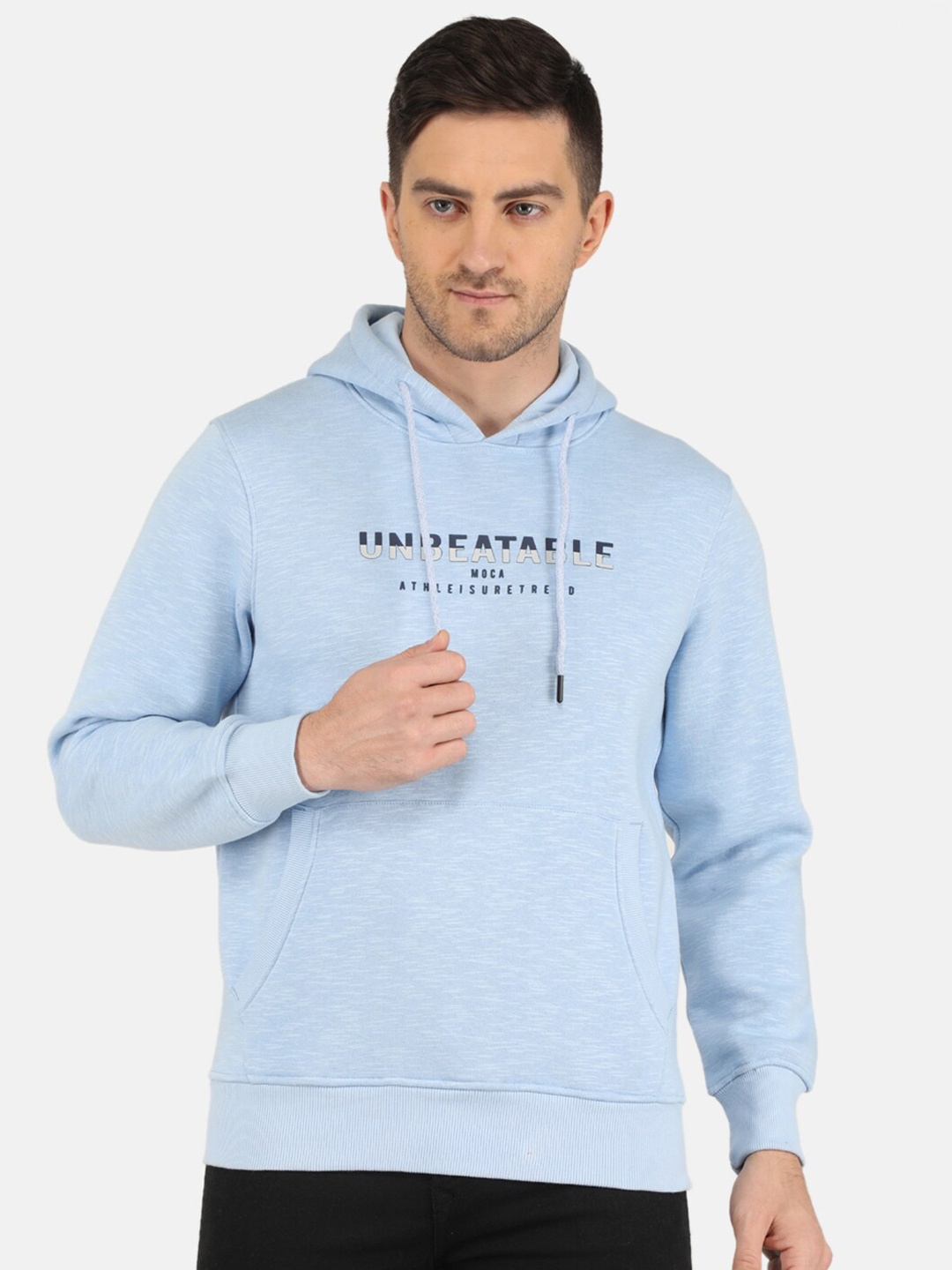 

Monte Carlo Cotton Printed Hooded Sweatshirt, Blue