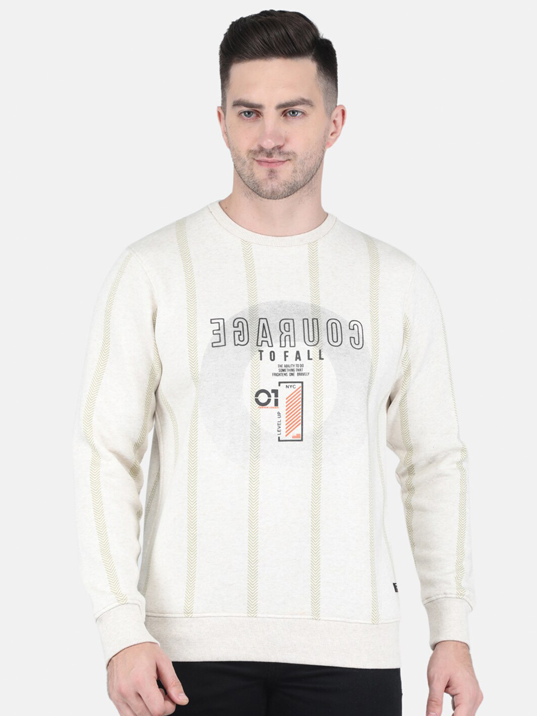 

Monte Carlo Pullover Printed Sweatshirt, Beige