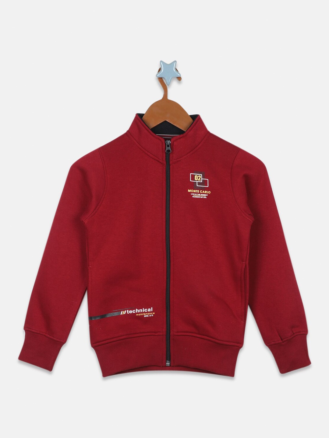 

Monte Carlo Boys Cotton Sweatshirt, Maroon