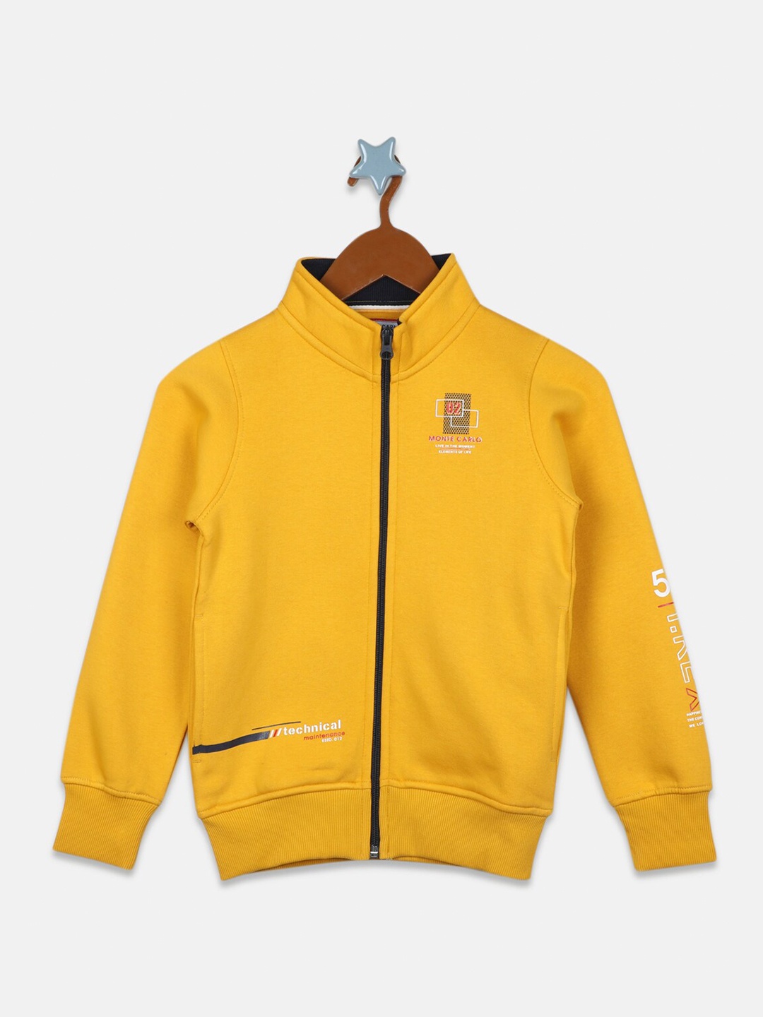 

Monte Carlo Boys Cotton Sweatshirt, Mustard