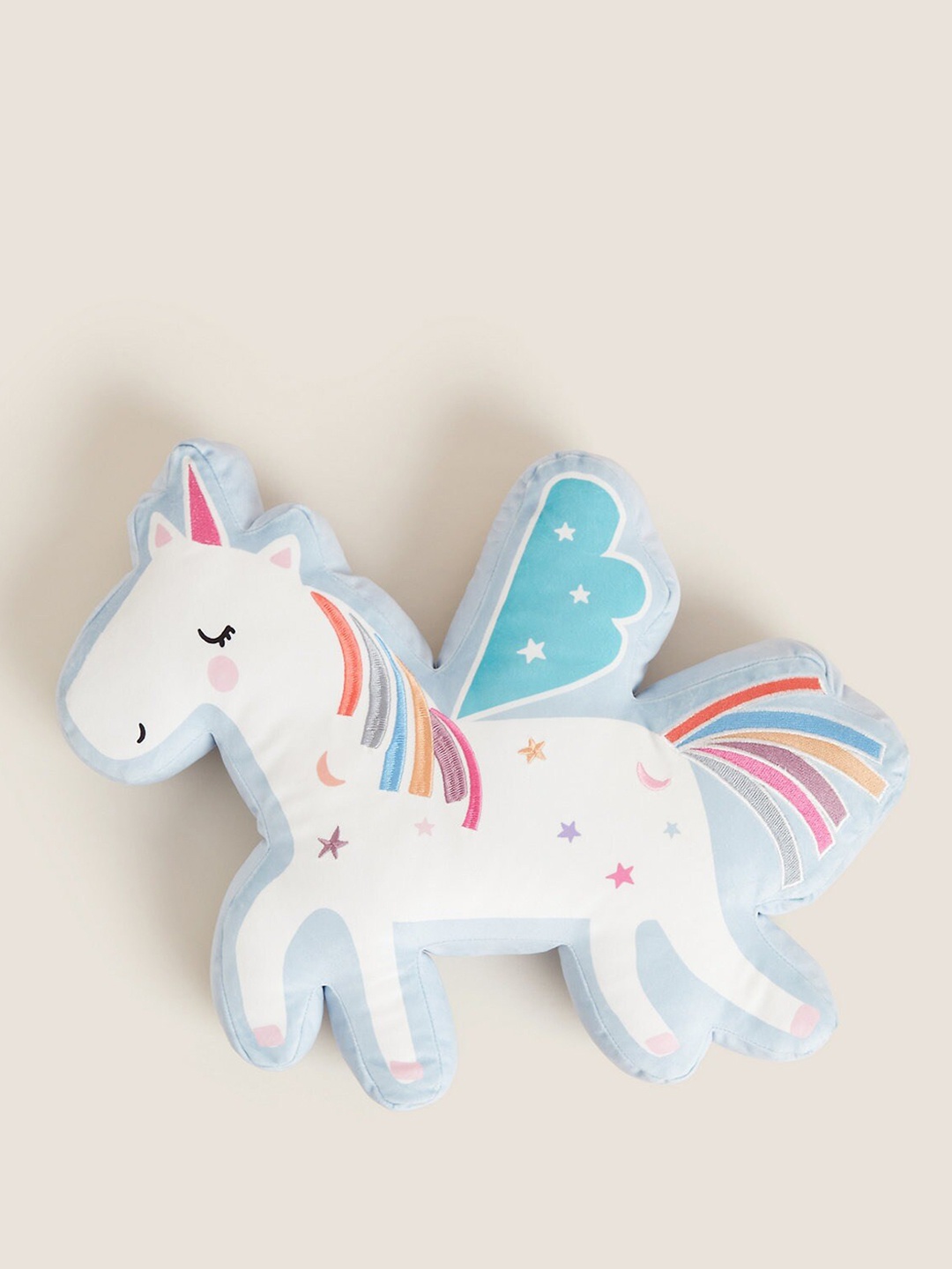 

Marks & Spencer Ivory & White Printed Unicorn Cushion