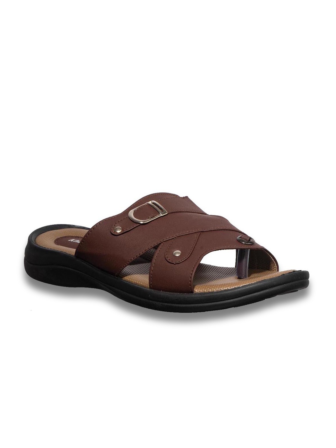 

Khadims Men Comfort Sandals, Brown