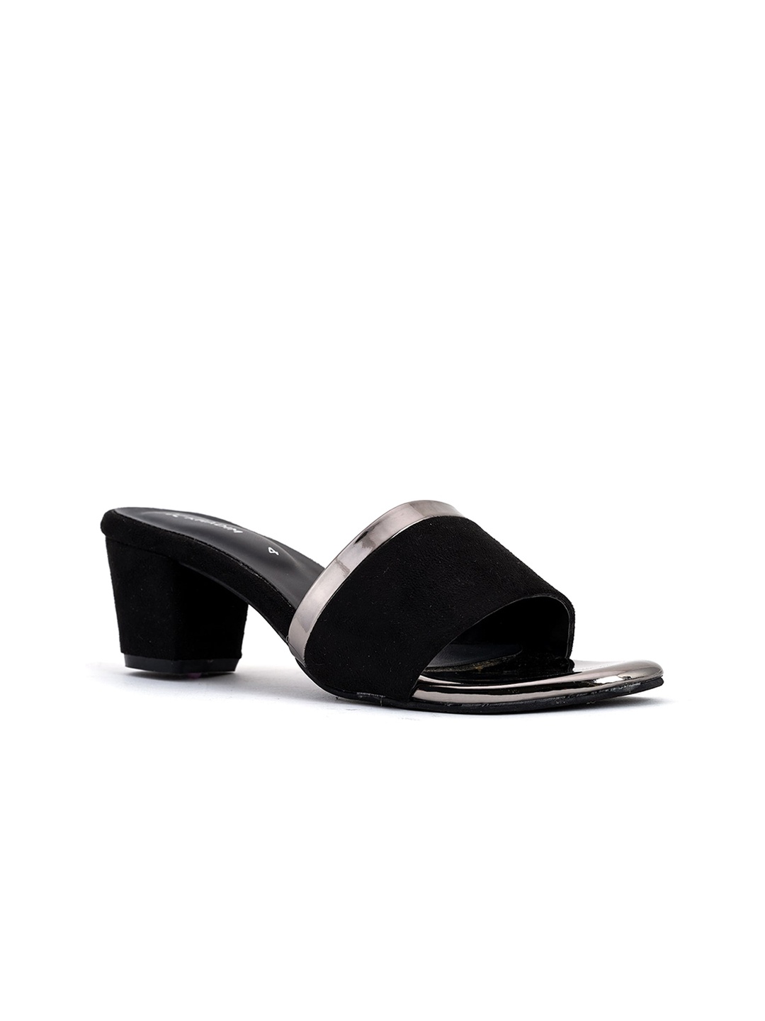 

Khadims Colourblocked Block Heels, Black