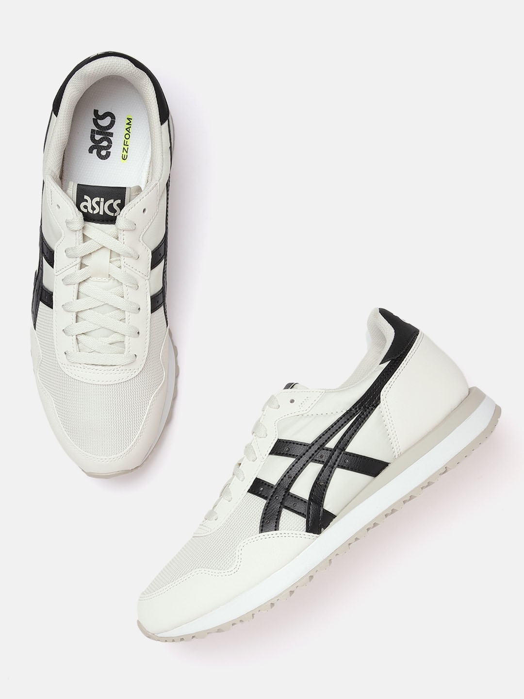 

ASICS Men Woven Design Tiger Runner II Sneakers, Off white