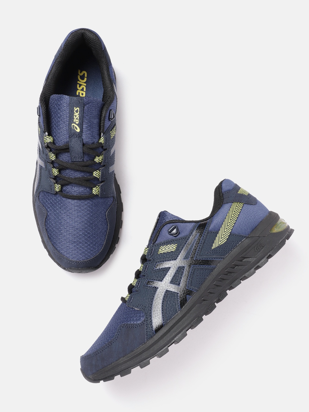 

ASICS Men Woven Design Gel-Citrek Sneakers, Navy blue