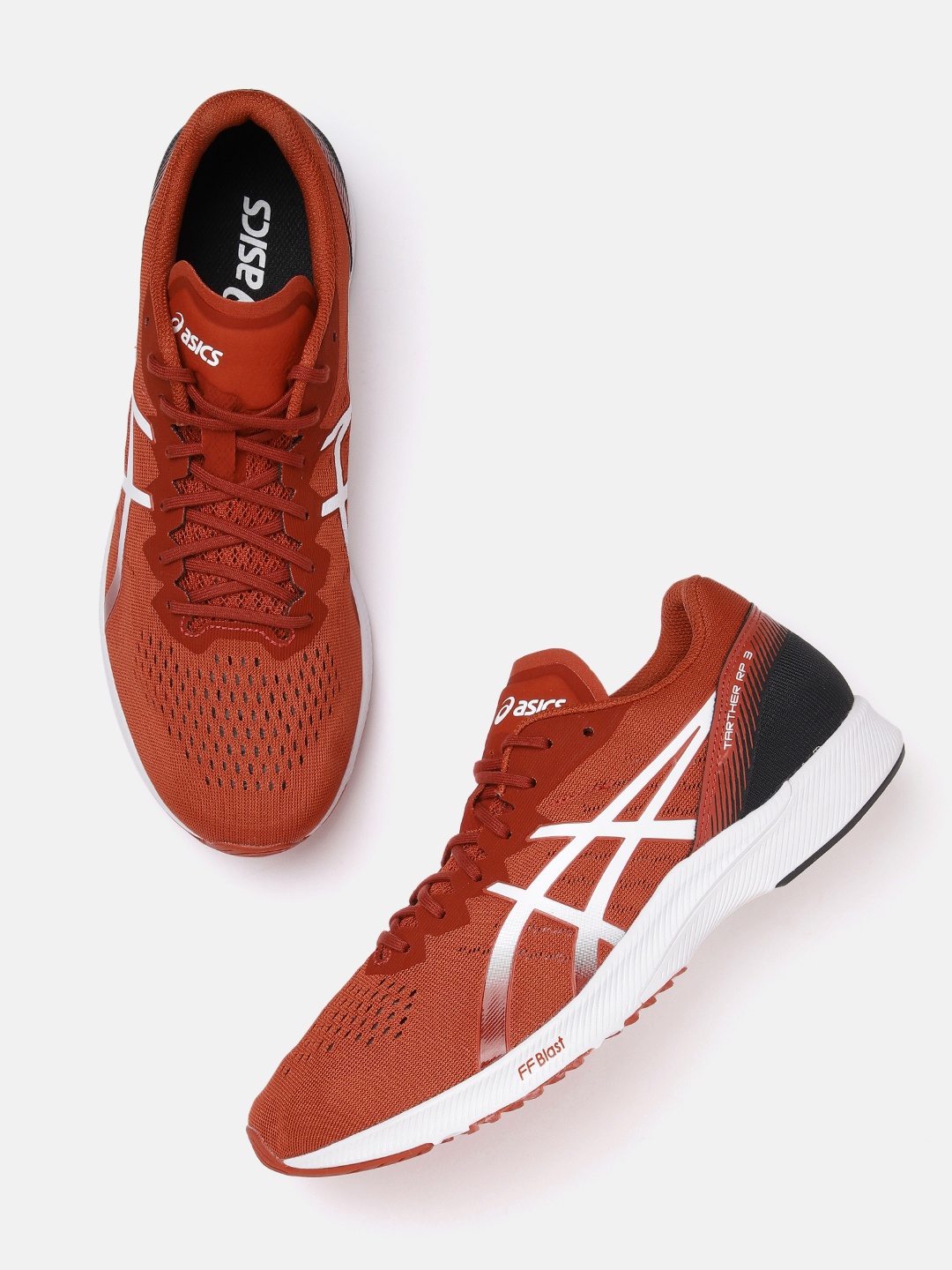 

ASICS Men Woven Design Tarther RP 3 Running Shoes, Rust