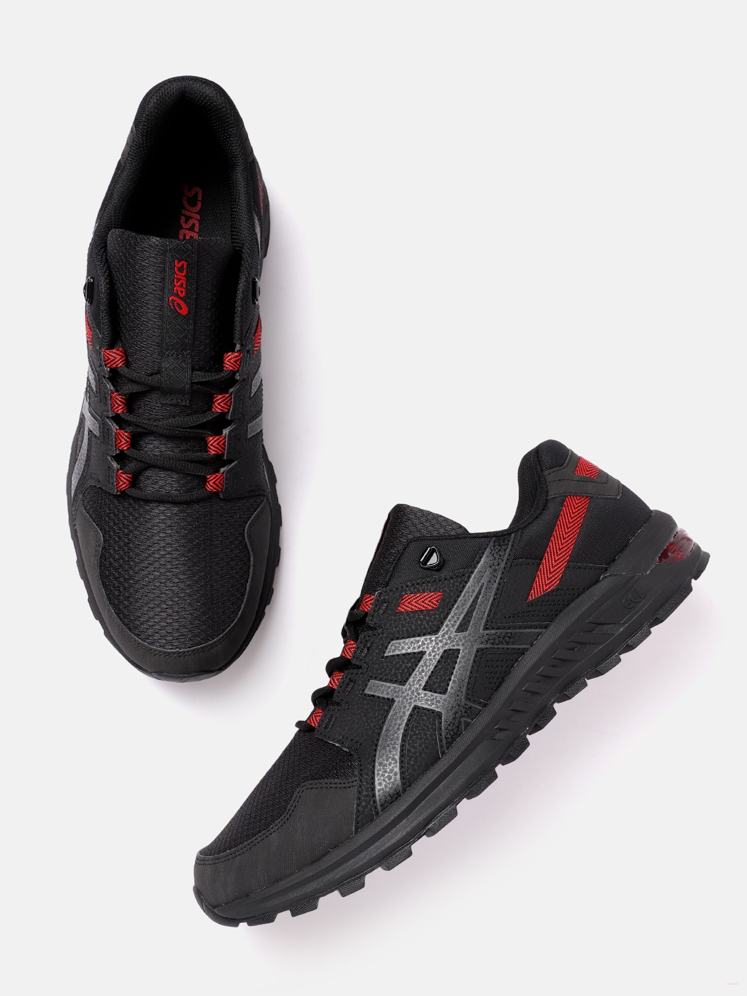 

ASICS Men Woven Design Gel-Citrek Sneakers, Black