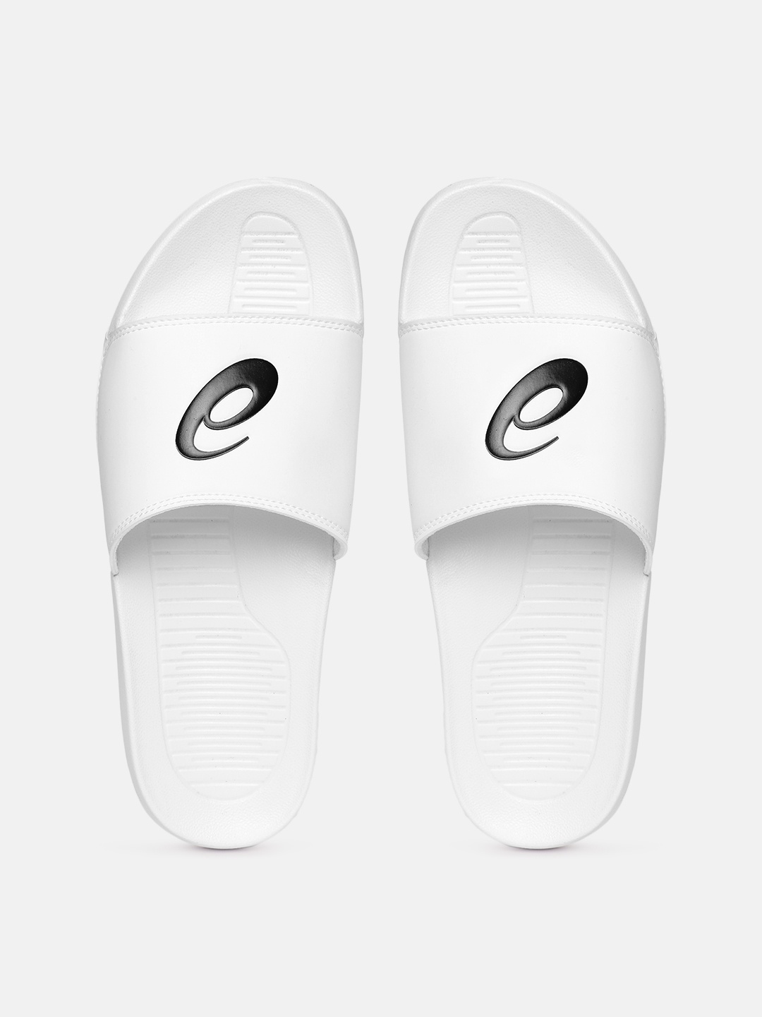 

ASICS Unisex Brand Logo Print Sliders, White