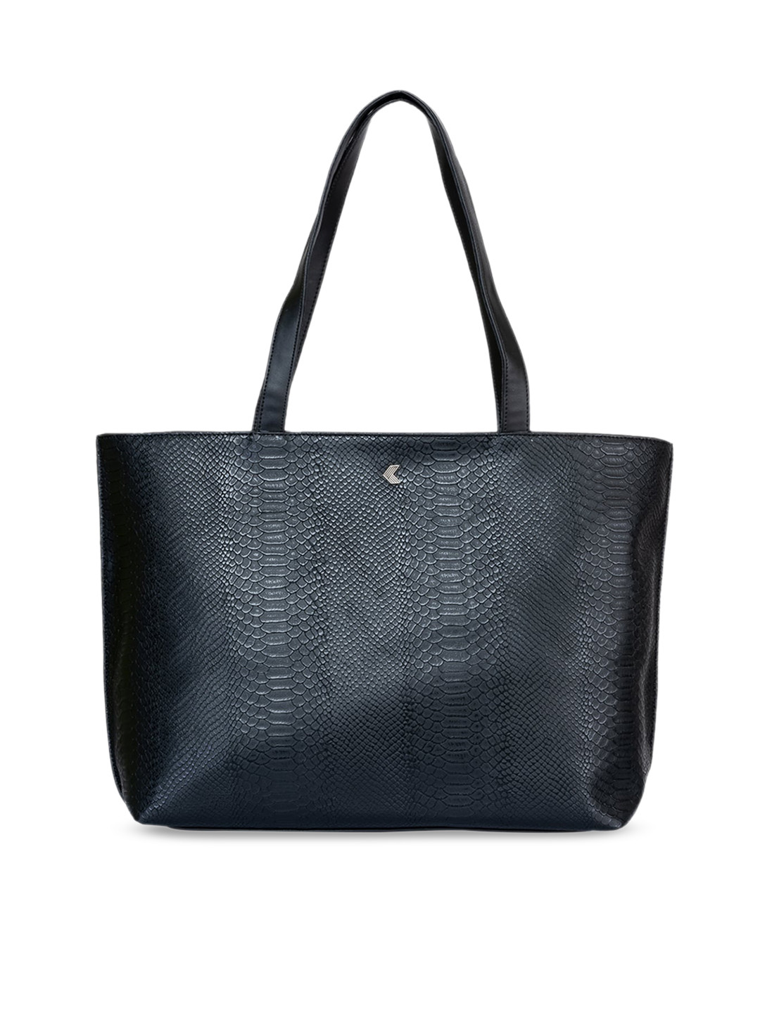 

Khadims Animal Textured Structured Shoulder Bag, Black