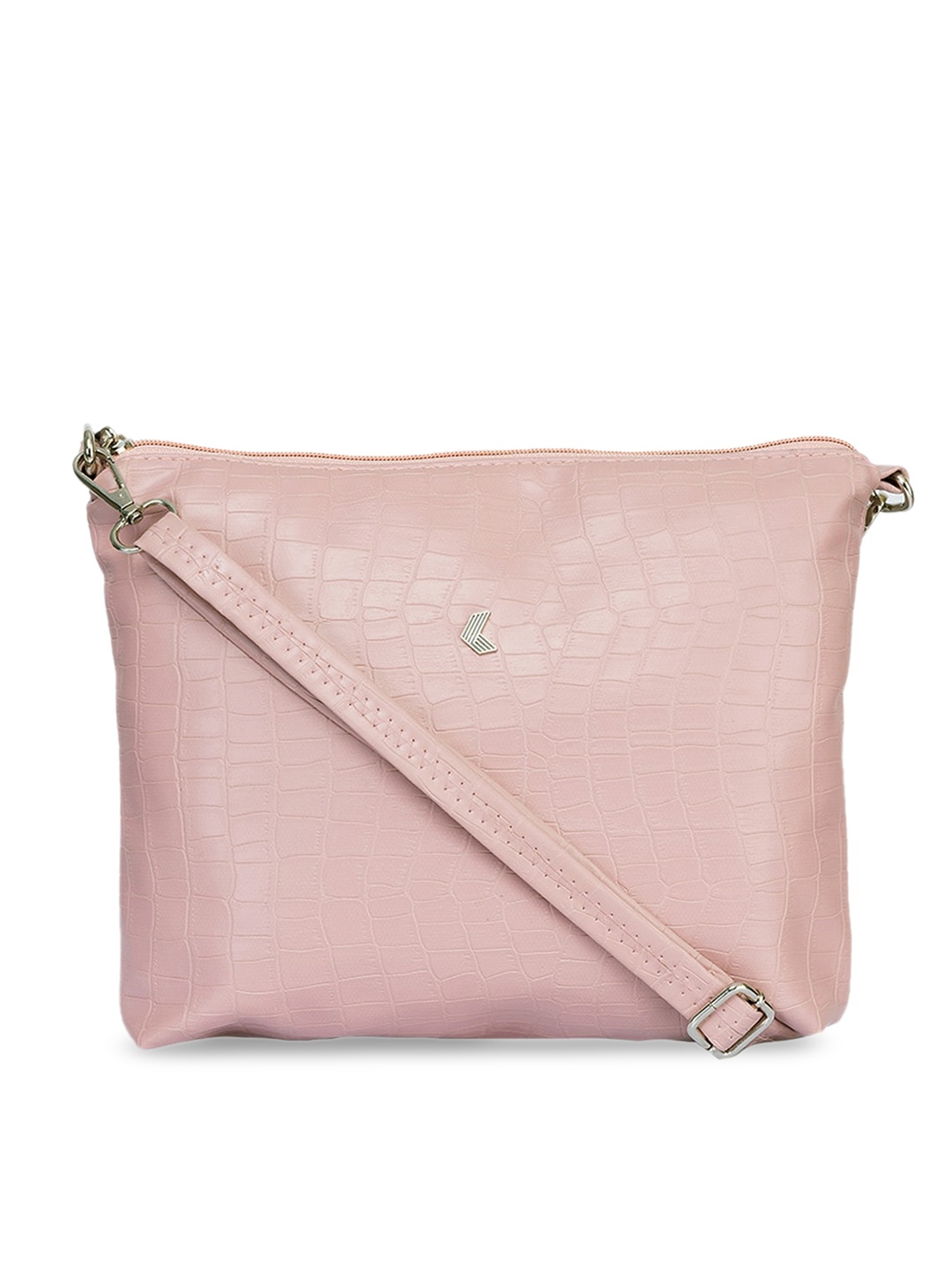 

Khadims Textured Structured Sling Bag, Pink
