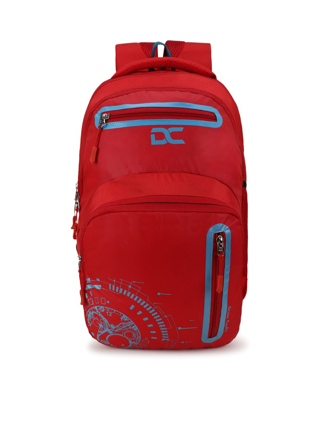 

Dezire Crafts Unisex Graphic Printed Backpack, Red