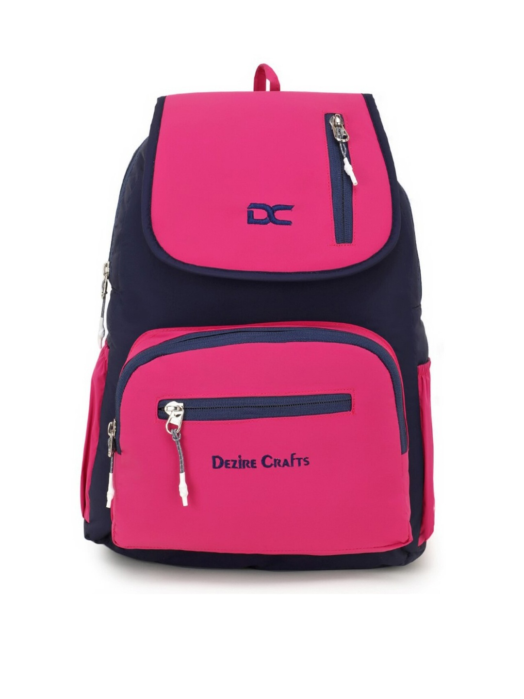 

Dezire Crafts Unisex Brand Logo Backpack, Pink