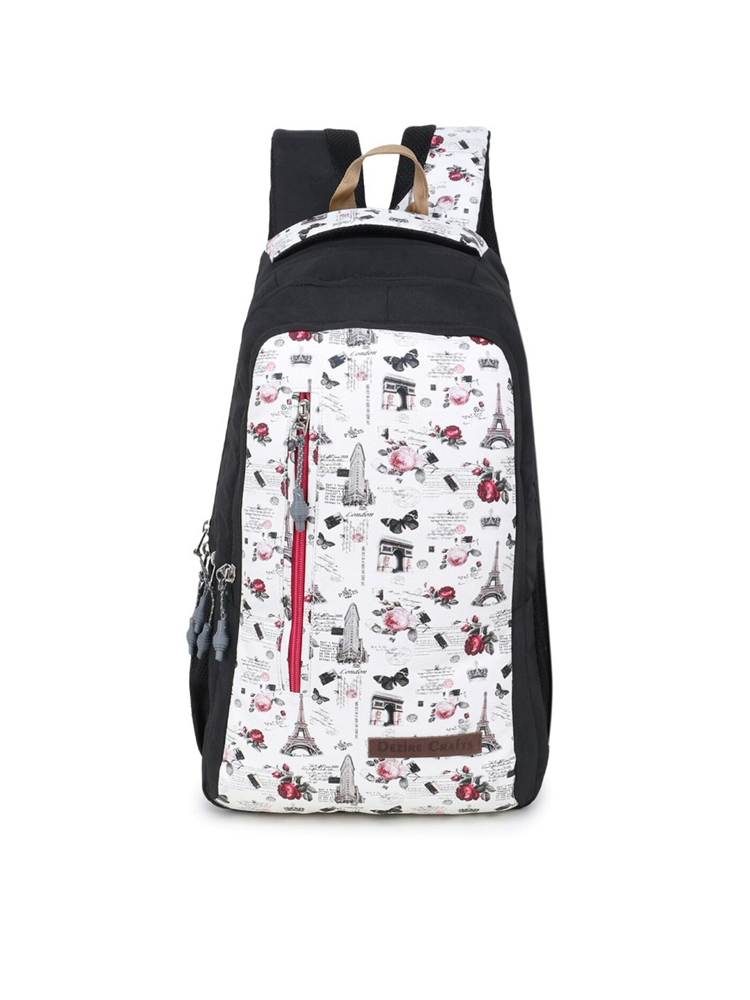 

Dezire Crafts Unisex Graphic Printed Water Resistant Backpack, Off white