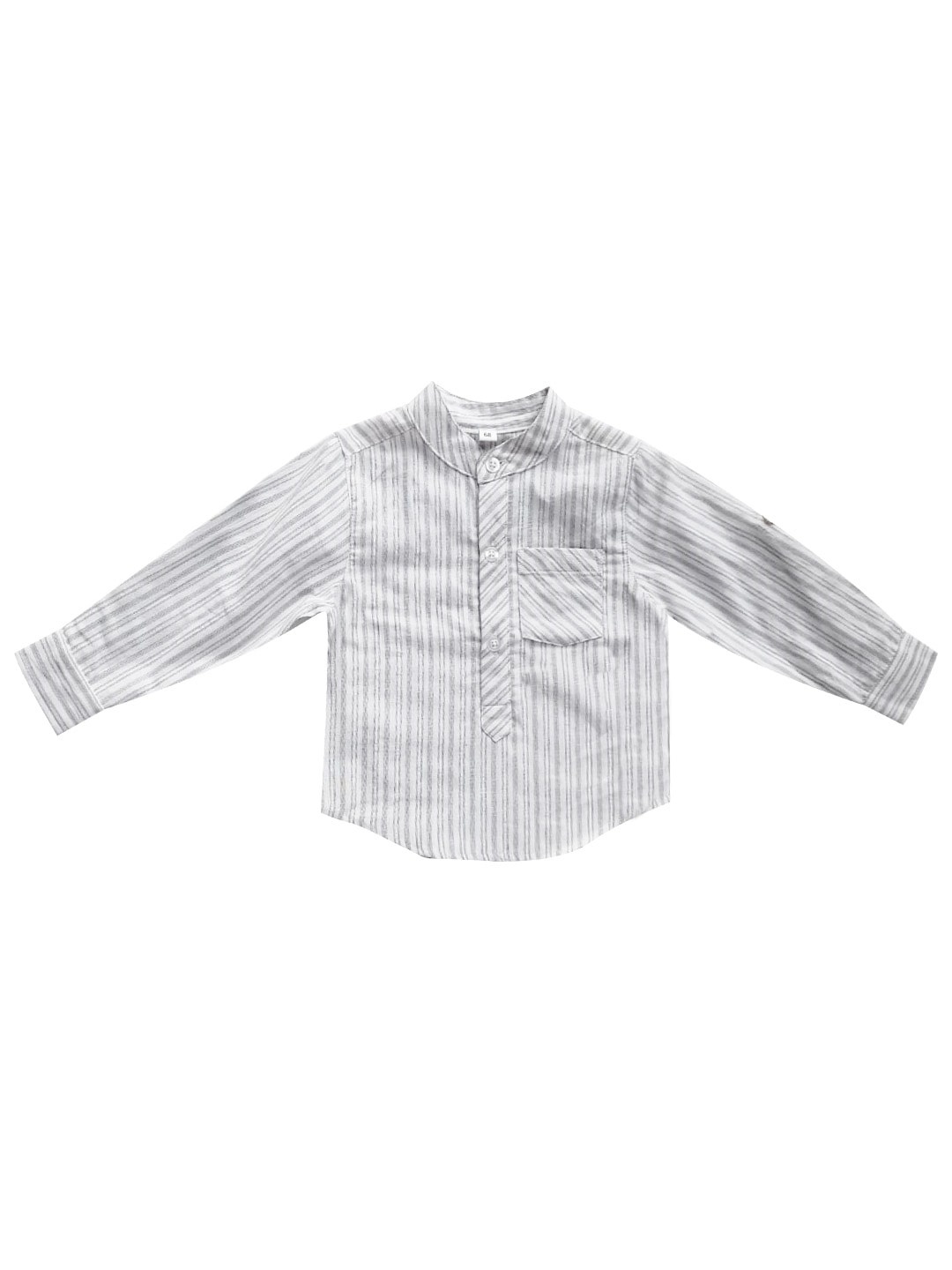 

milou Boys White Striped Casual Shirt