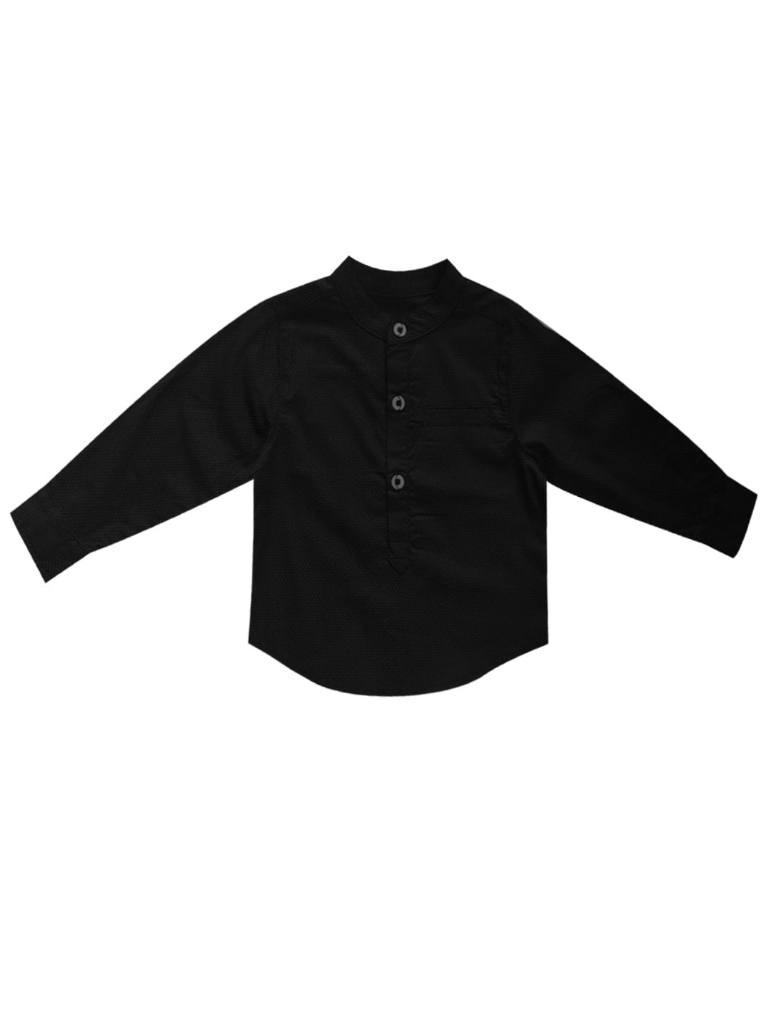 

milou Boys Black Casual Shirt