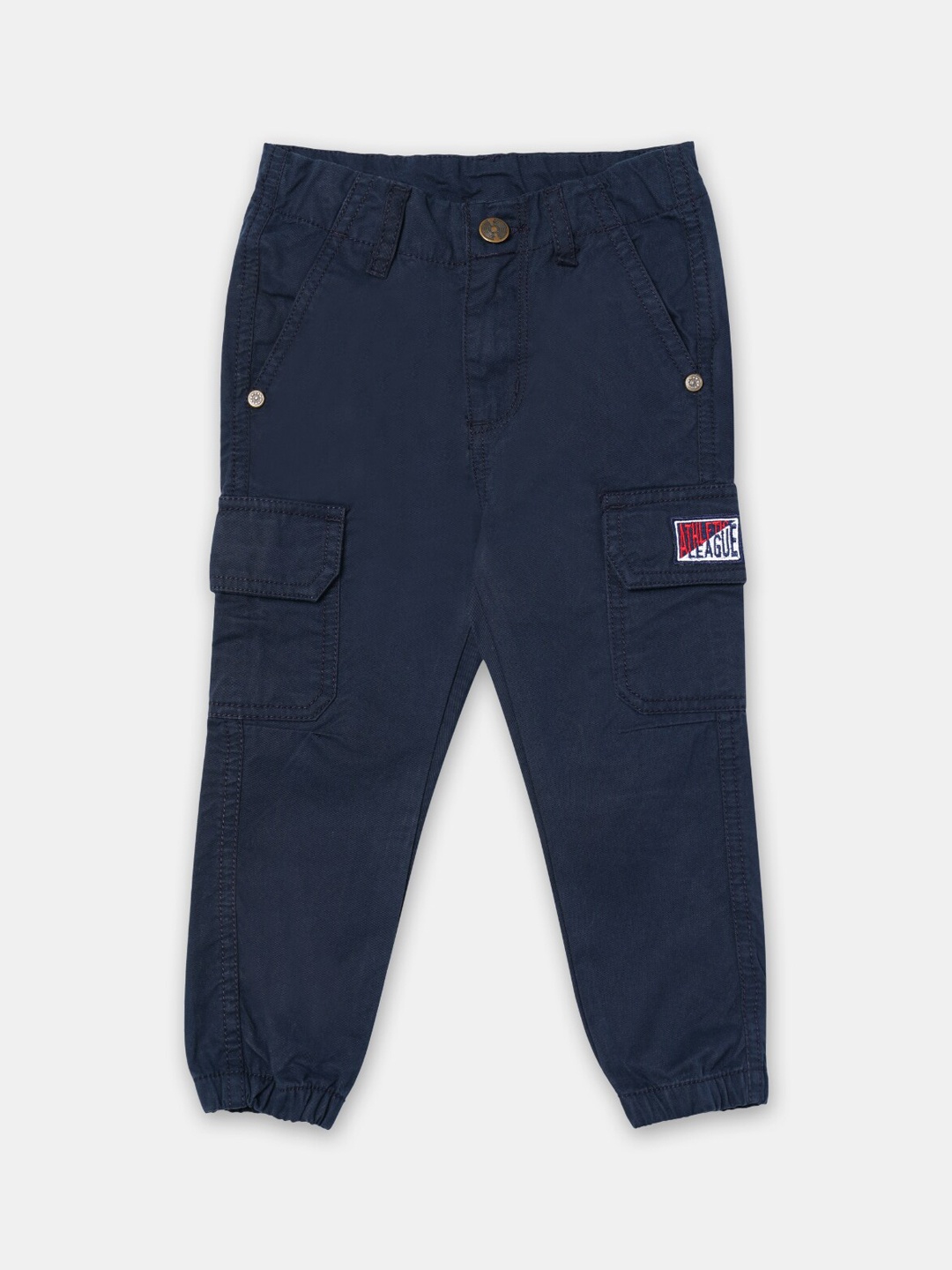 

R&B Boys Cotton Cargos Trouser, Navy blue