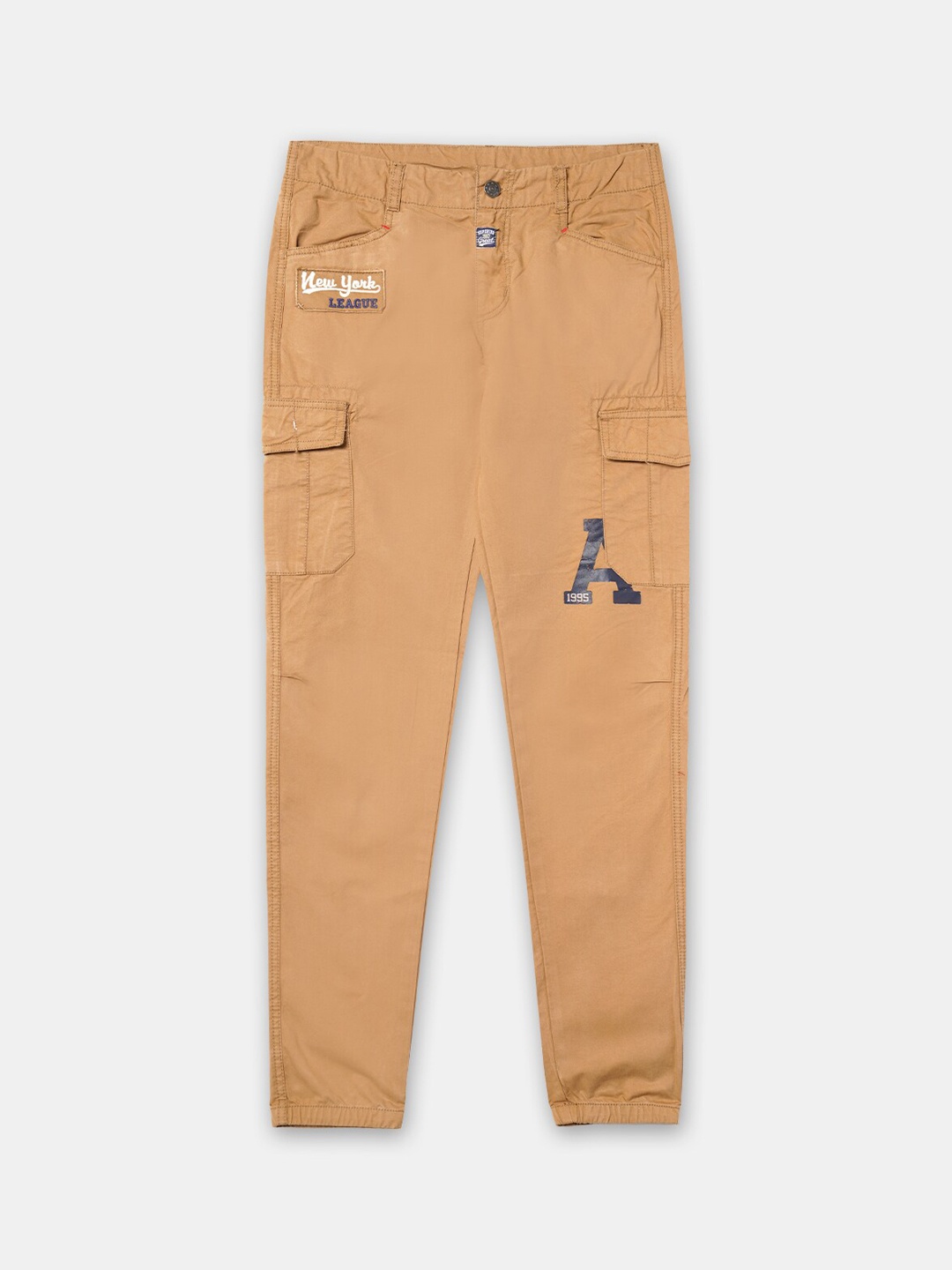

R&B Boys Cotton Cargos Trouser, Beige