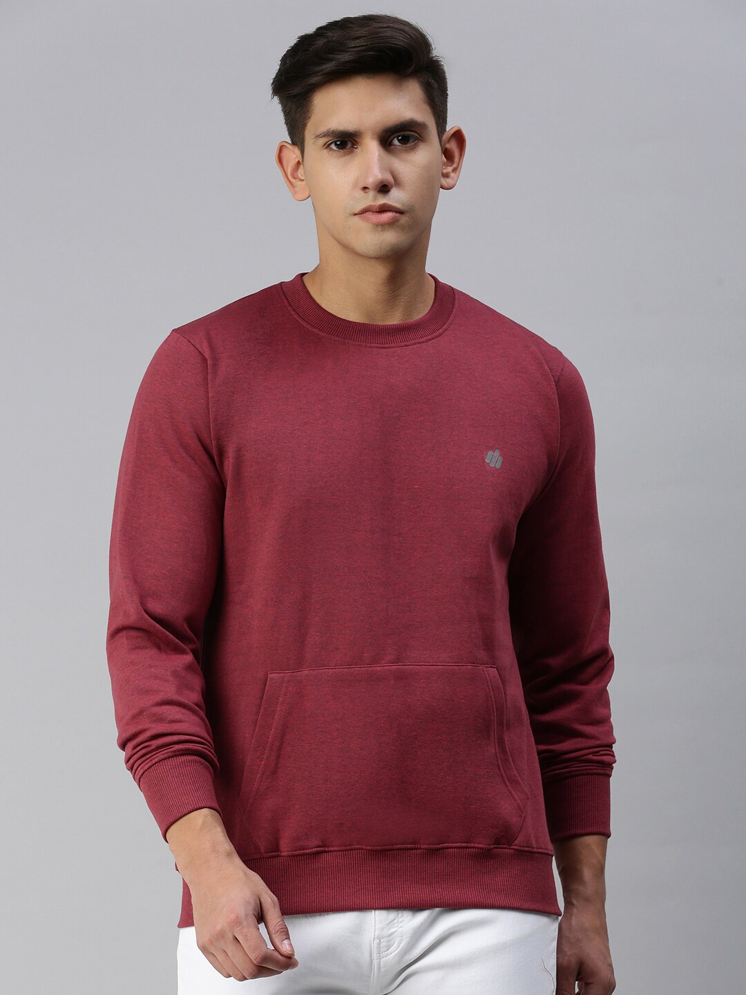 

ONN Men Dry Fit Sweatshirt, Coffee brown