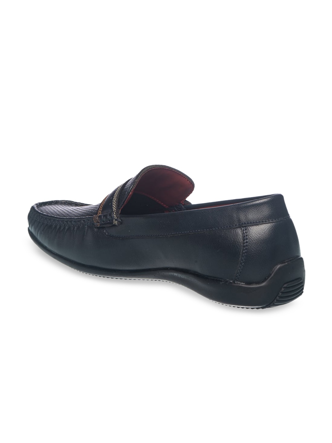 

Khadims Men Textured Slip-On Sneakers, Navy blue