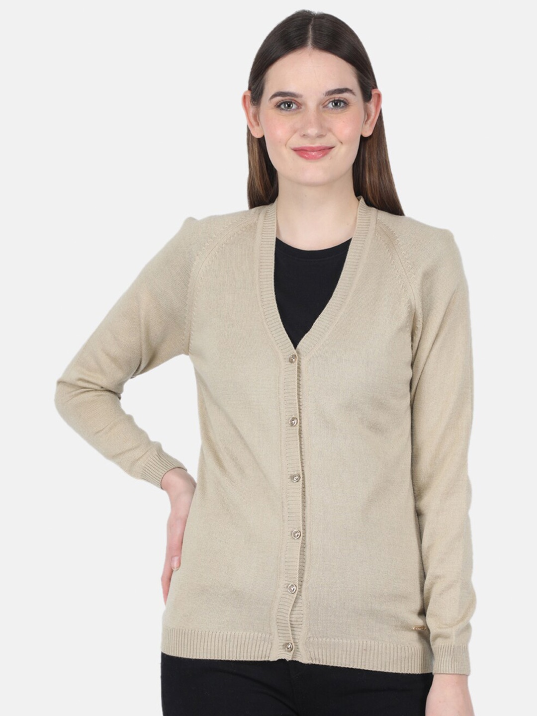 

Monte Carlo Women Wool Cardigan, Beige