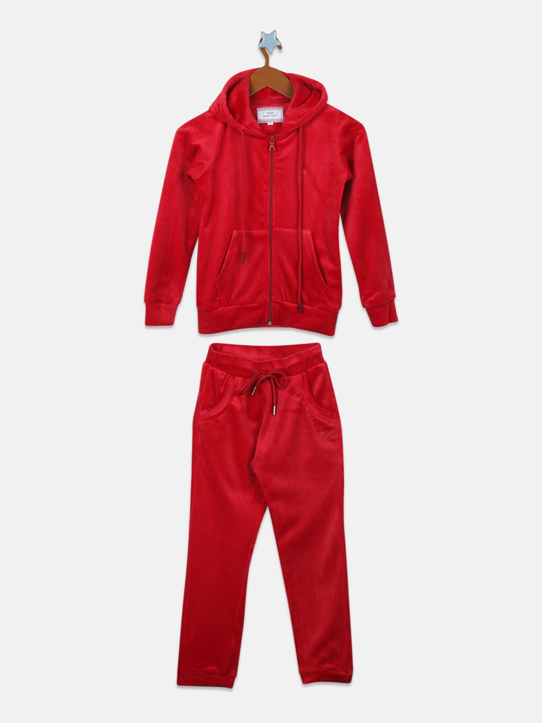 

Monte Carlo Girls Hooded Tracksuits, Red