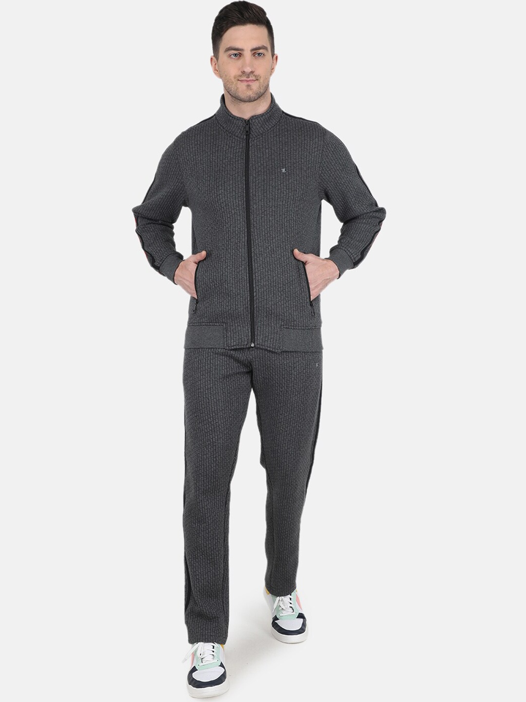 

Monte Carlo Ribbed Cotton Tracksuits, Grey