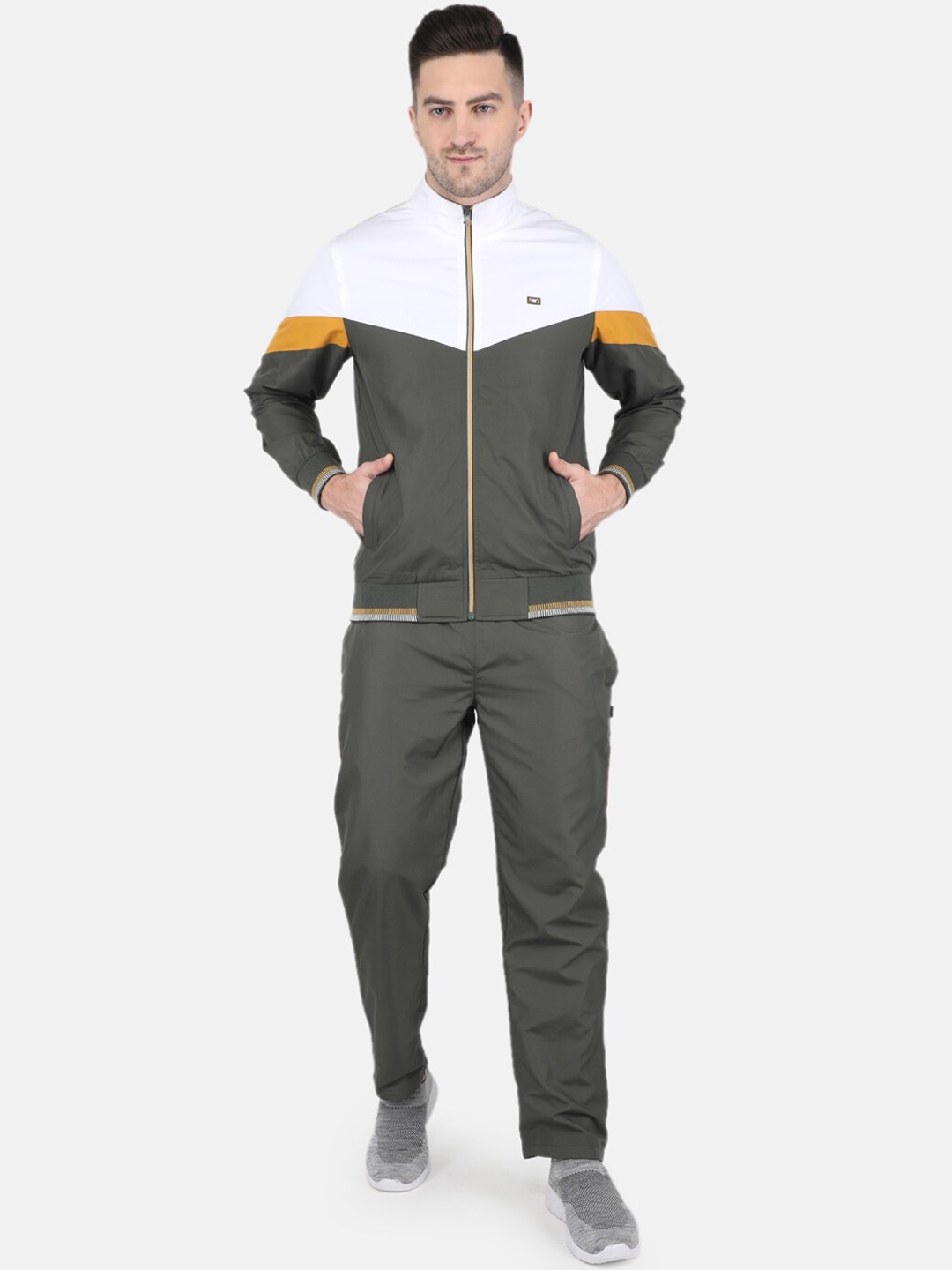 

Monte Carlo Colourblocked Tracksuits, Olive