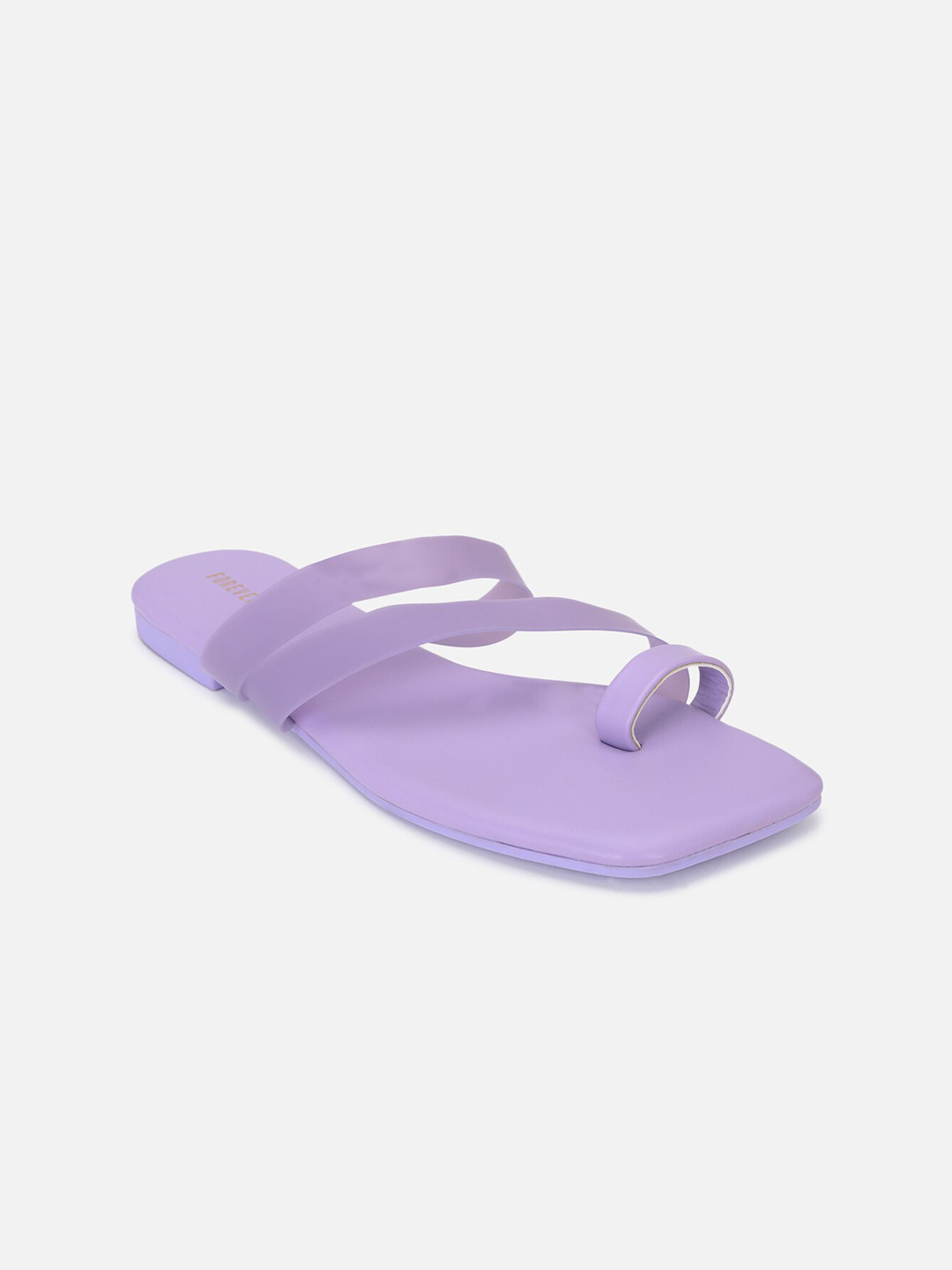 

FOREVER 21 Women One Toe Flats, Purple