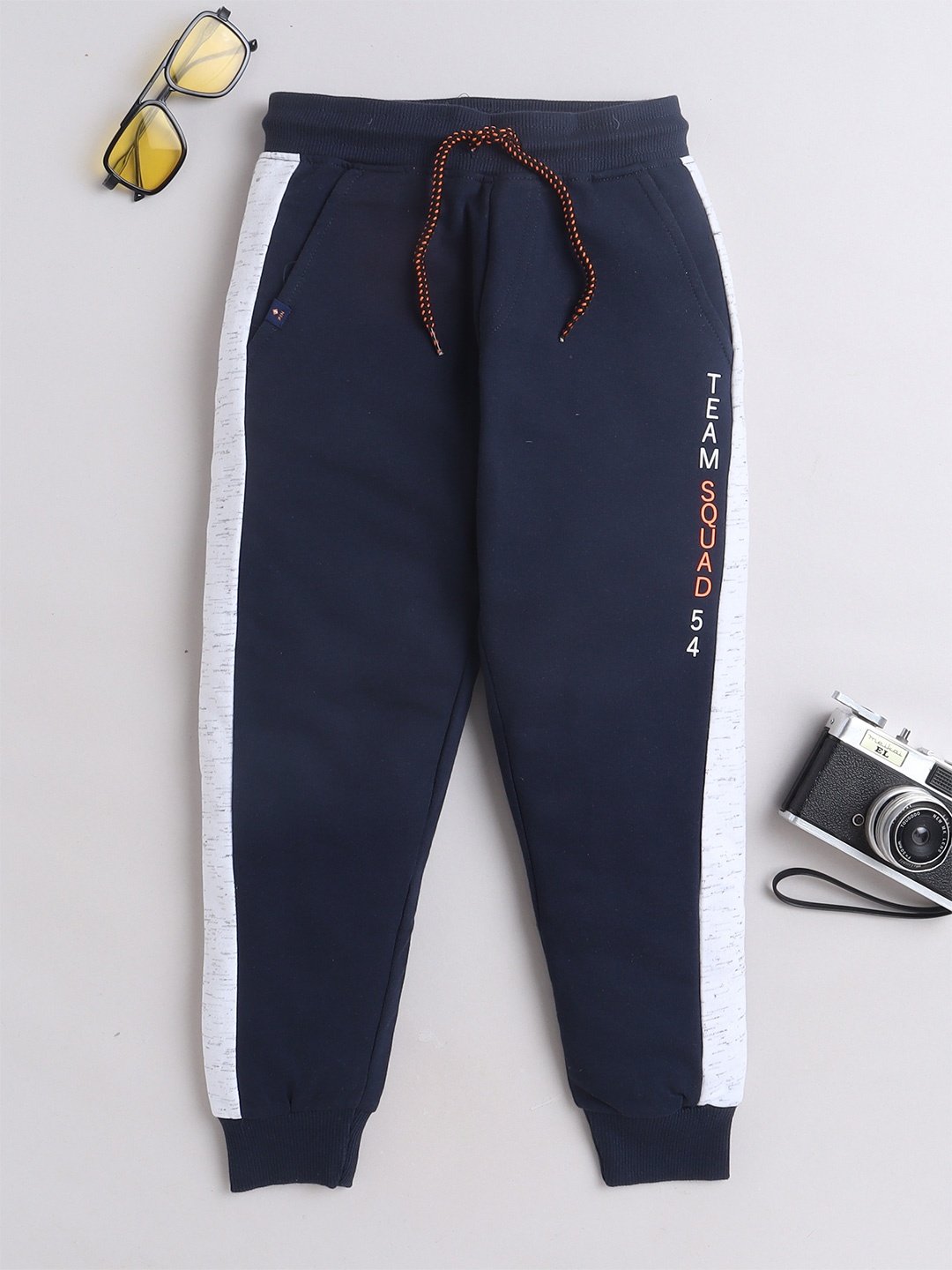 

3PIN Boys Cotton Joggers, Navy blue