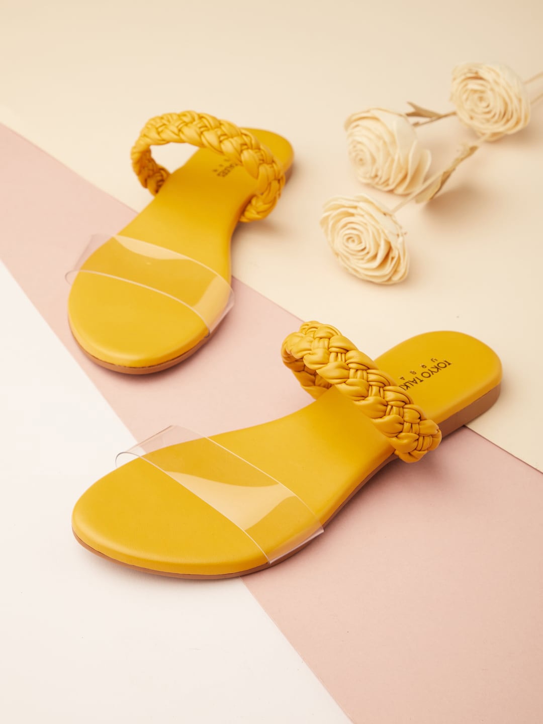 

Tokyo Talkies Women Open Toe Flats, Mustard