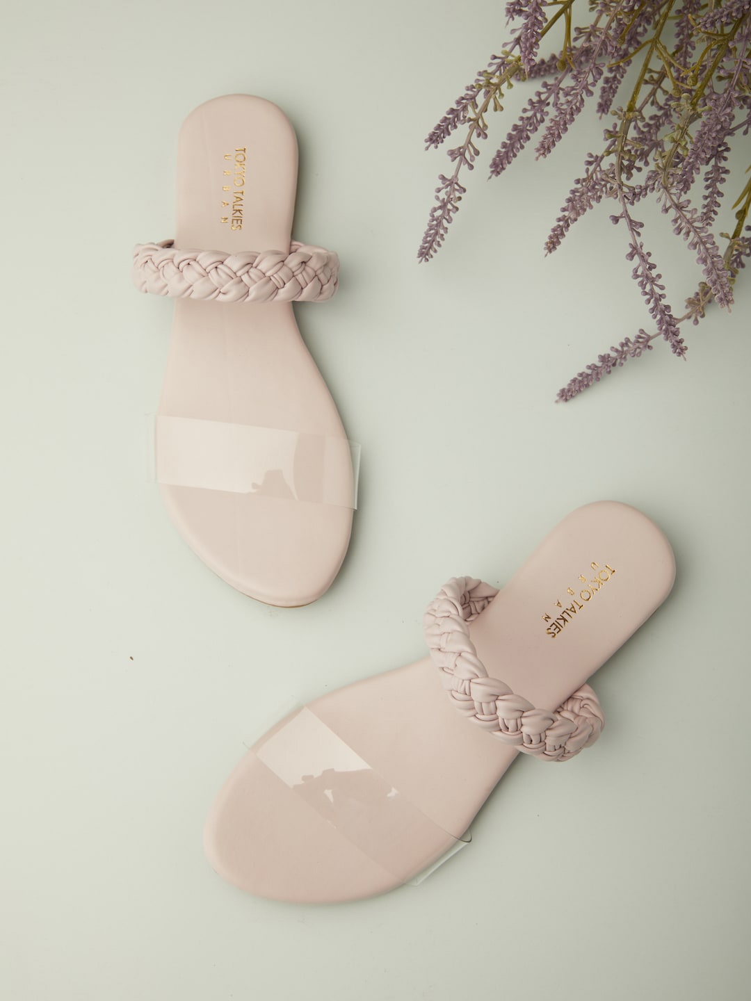 

Tokyo Talkies Women Open Toe Flats, Lavender