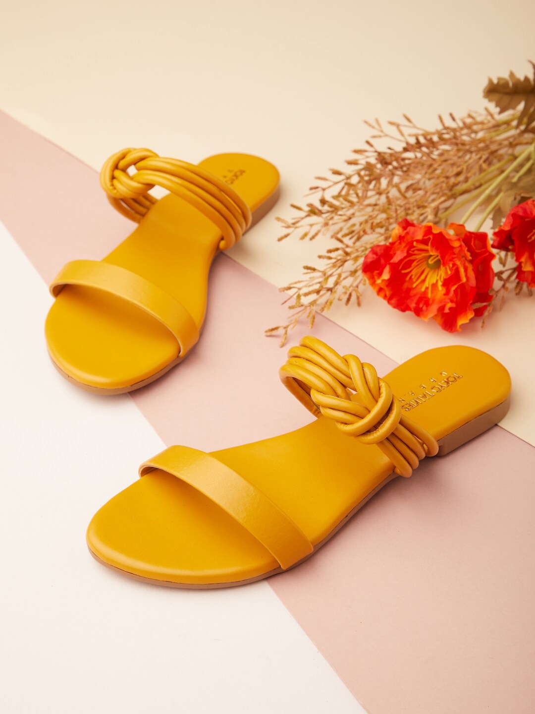 

Tokyo Talkies Women Open Toe Flats, Mustard