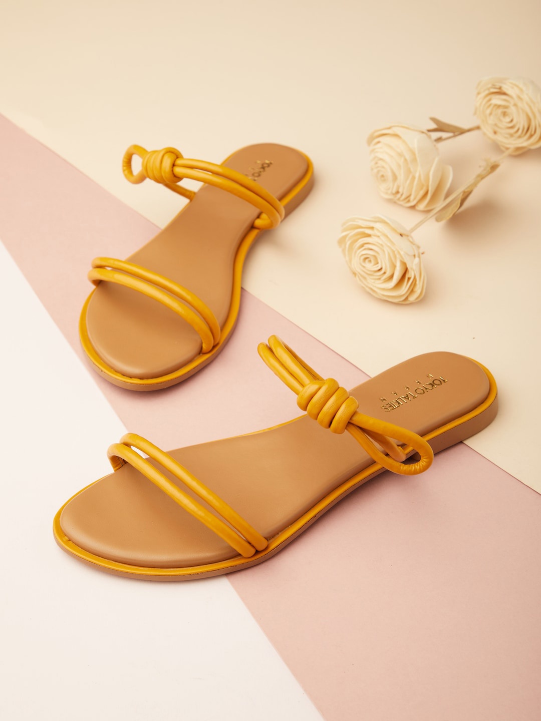 

Tokyo Talkies Women Open Toe Flats, Mustard