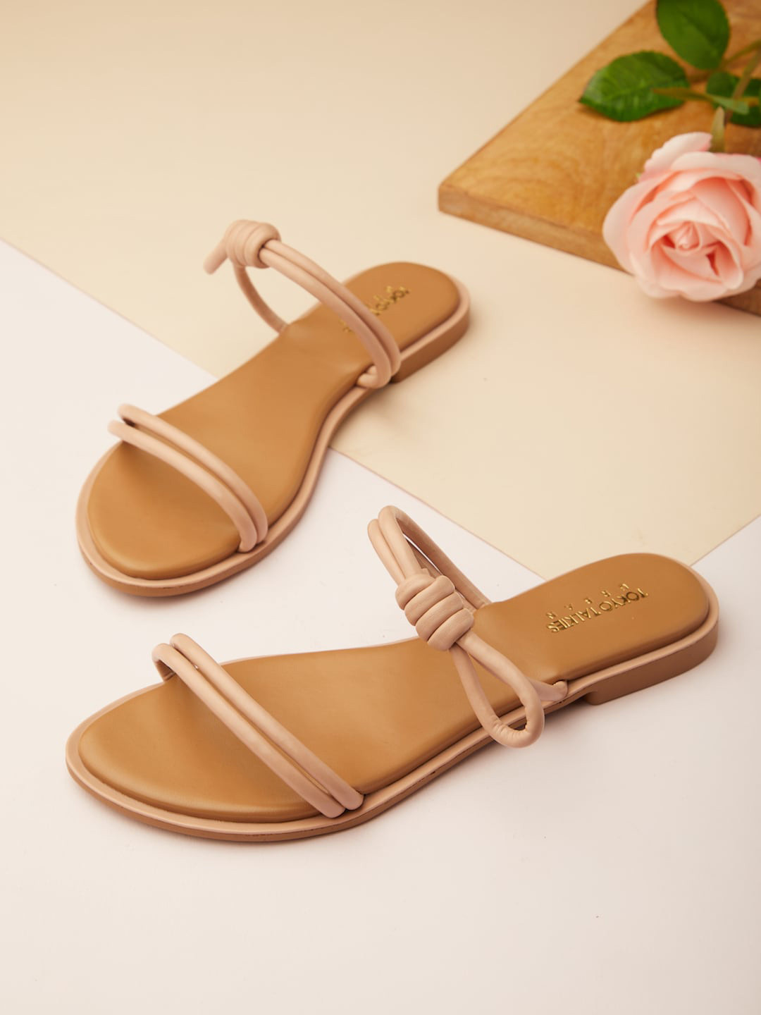 

Tokyo Talkies Women Open Toe Flats, Nude