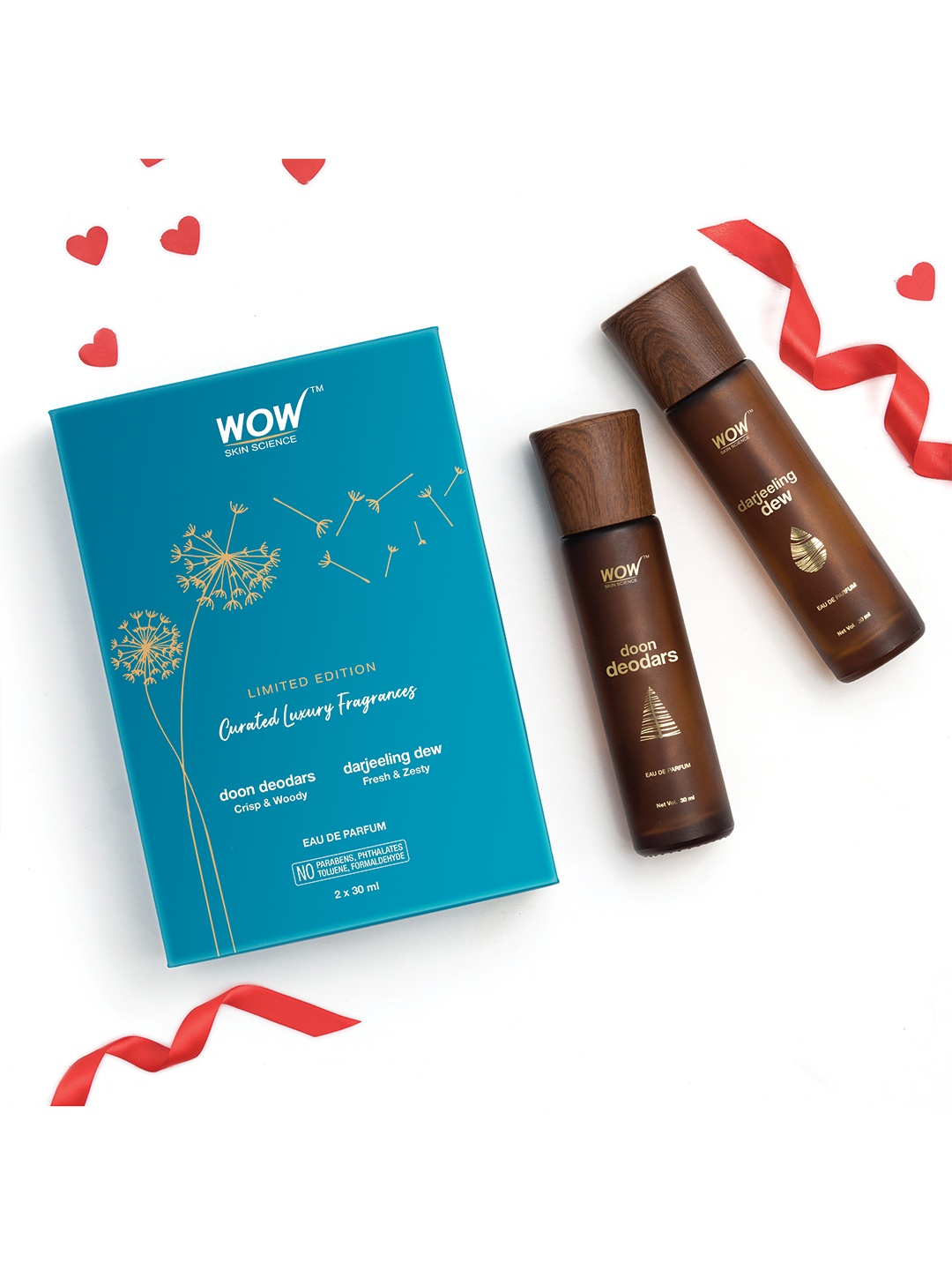 

WOW SKIN SCIENCE Set of Doon Derodars & Darjeeling Dews Luxury Perfumes - 30 ml each, Brown