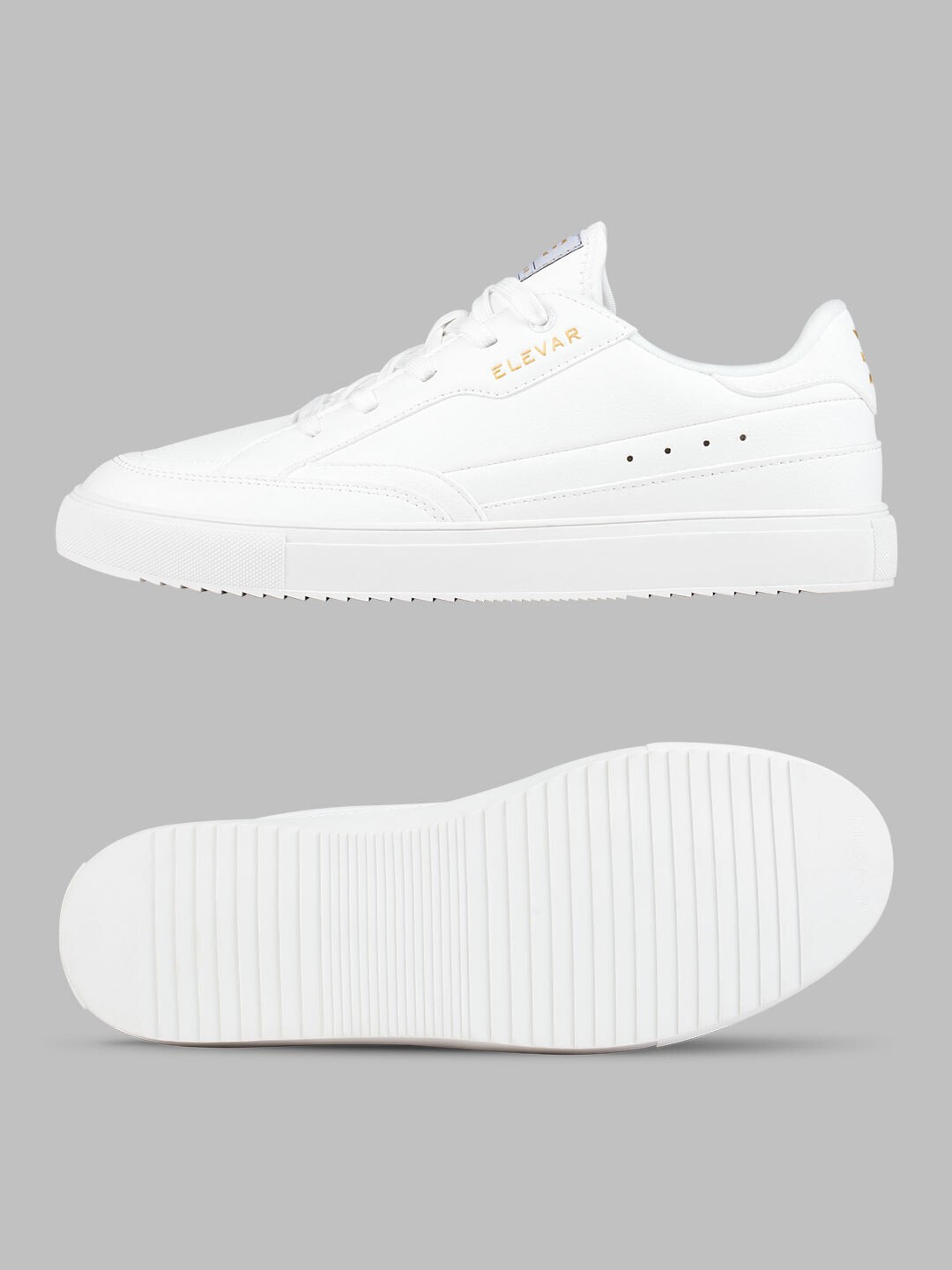 

Elevar Women Solid Court Rise Sneakers, White