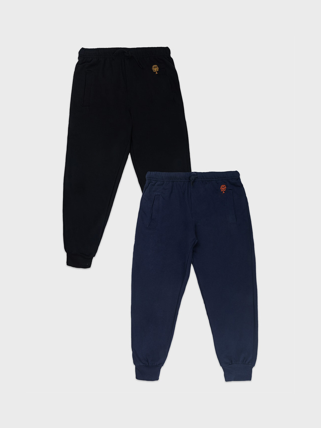 

Growing Tree Kids Set Of 2 Bio-Wash Anti Microbial Cotton Lounge Pants, Black