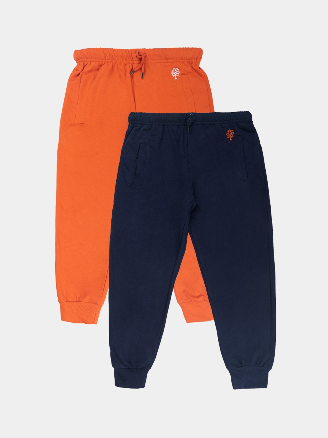 

Growing Tree Kids Set Of 2 Bio wash Anti Microbial Lounge Pants, Orange