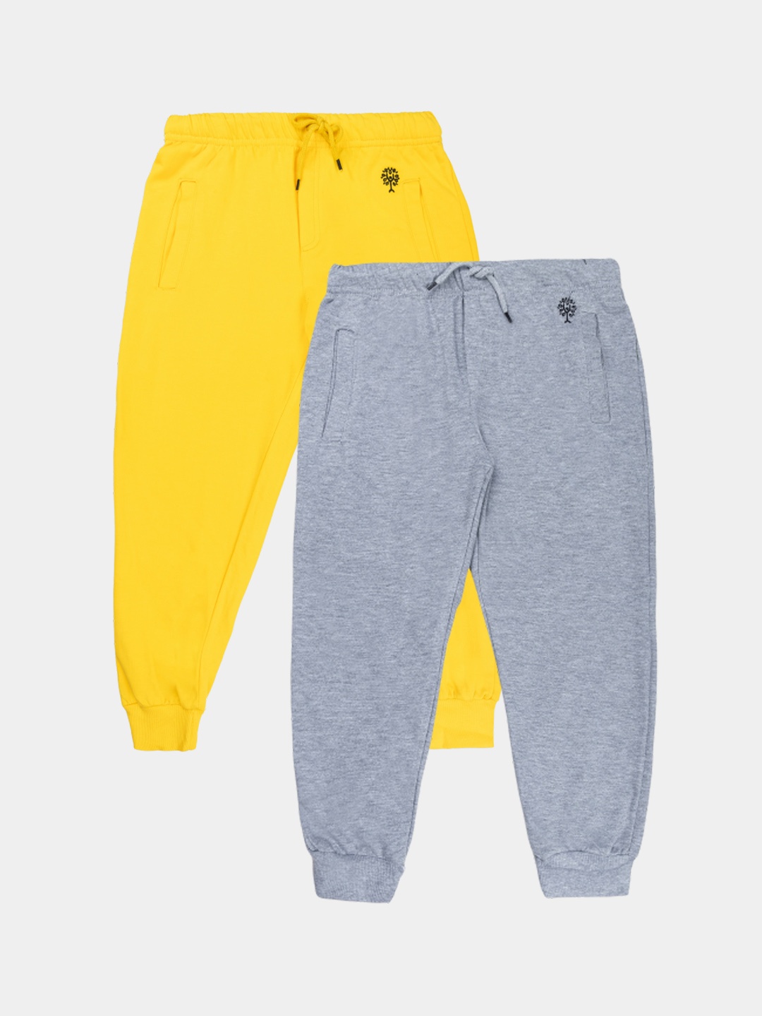 

Growing Tree Kids Set Of 2 Bio Wash Anti Microbial Jogger Cotton Lounge Pants, Grey