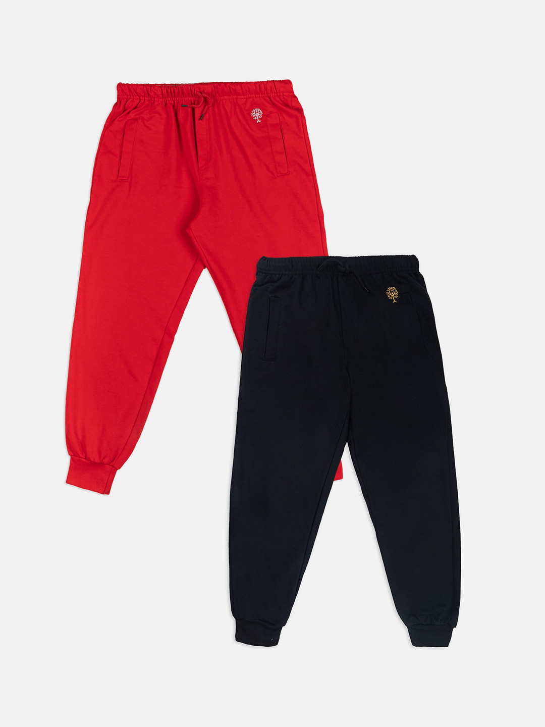 

Growing Tree Kids Pack of 2 Biowash Anti Microbal Joggers, Red