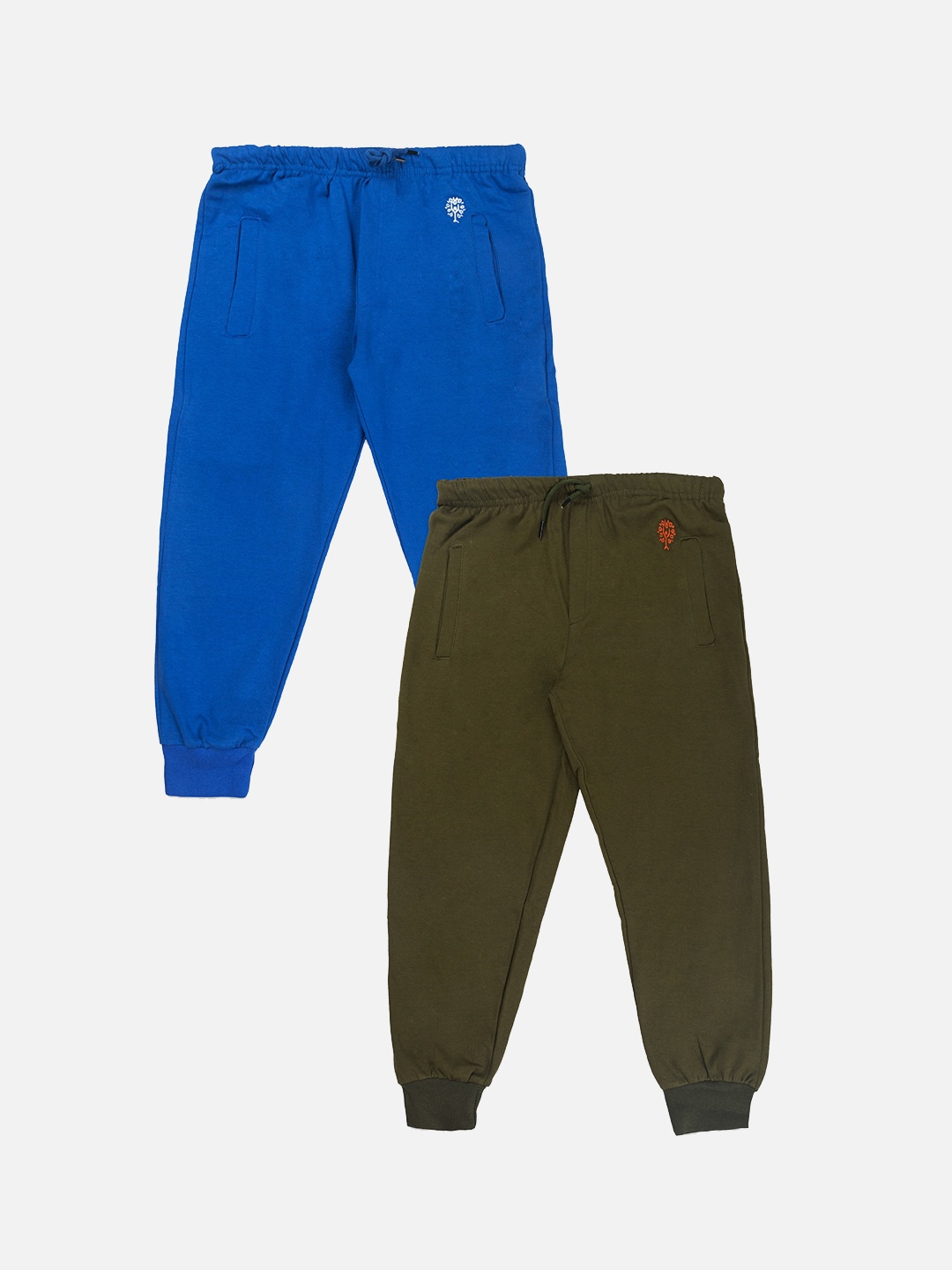

Growing Tree Kids Pack Of 2 Bio Wash Anti Microbial Joggers, Olive