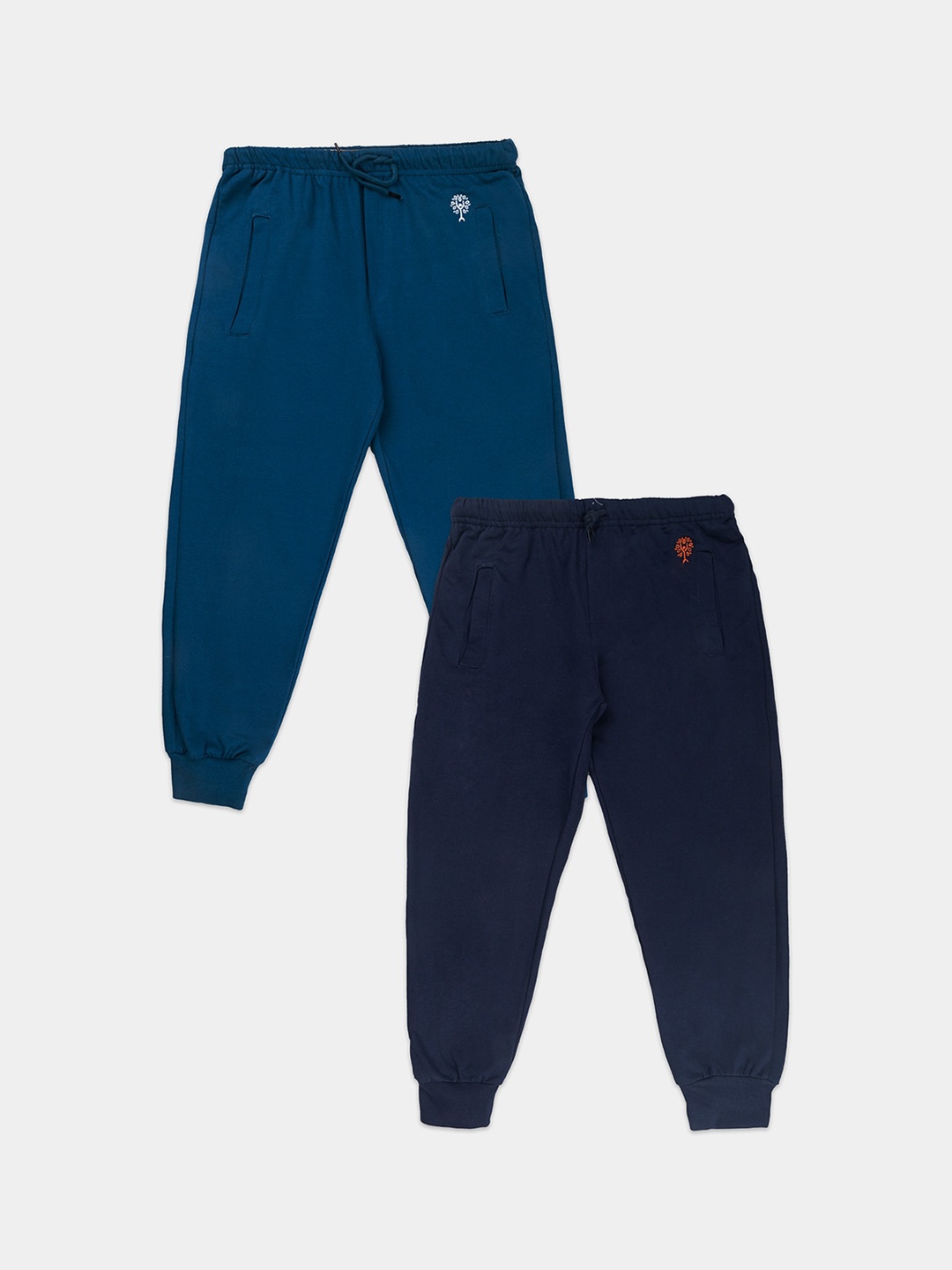 

Growing Tree Unisex Kids Pack Of 2 Bio Wash Anti Microbial Joggers, Teal