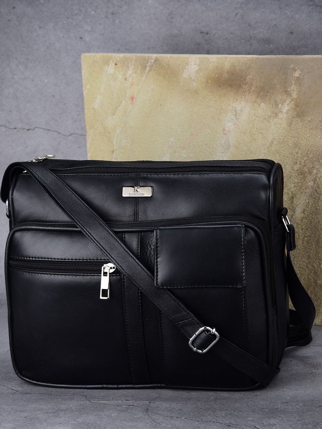 

K London Structured Handheld Bag, Black