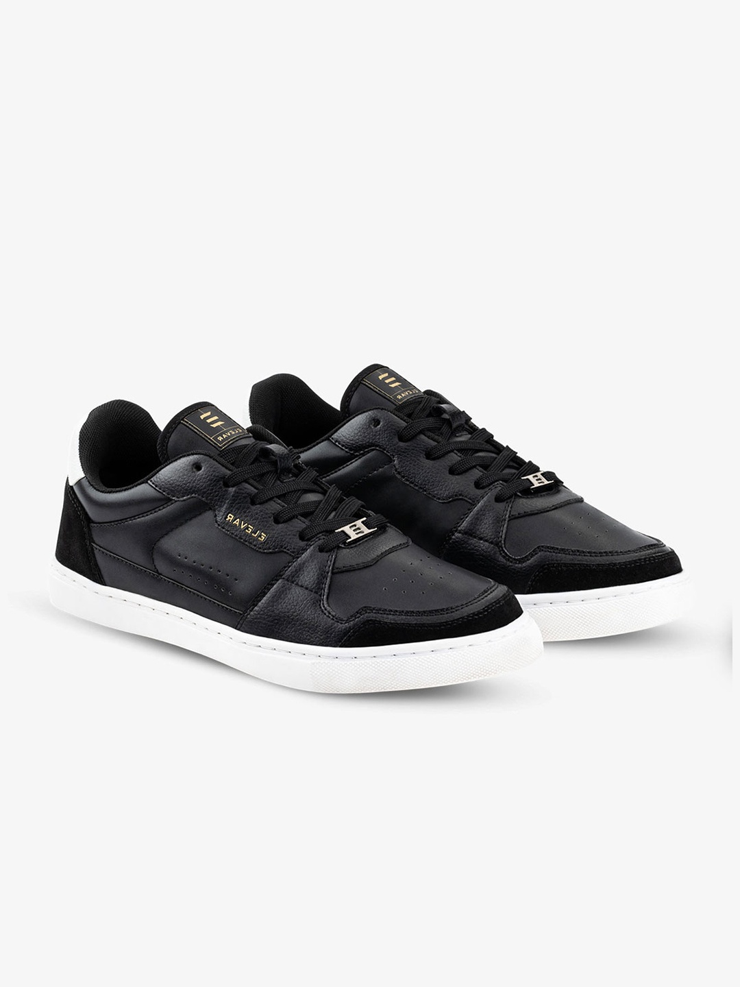 

ELEVAR Men Solid Court Low Sneakers, Black