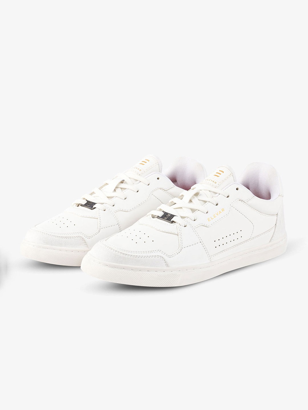 

ELEVAR Women Perforated Court Low Walking Shoes, White