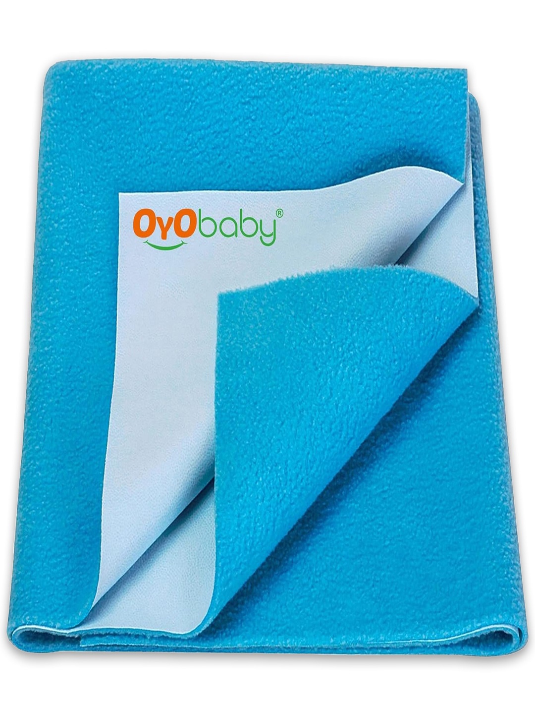 

OyO Baby Firoza Waterproof & Baby Dry Sheet Polycotton Mattress Protector, Blue