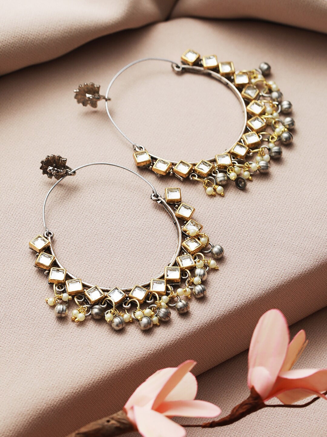

Jazz and Sizzle Classic Hoop Earrings, Silver