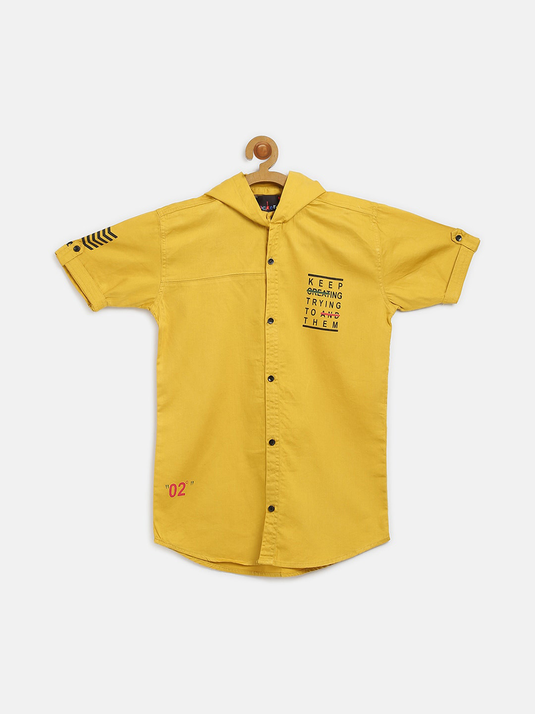 

V2 Value & Variety Boys Solid Casual Shirt, Mustard