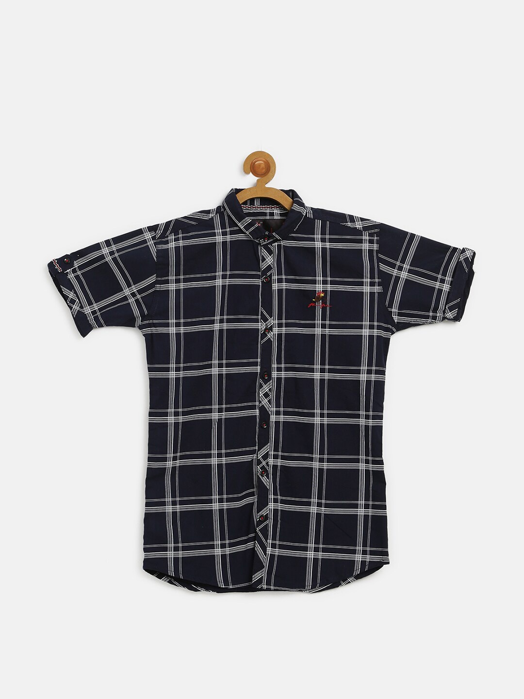

V2 Value & Variety Boys Checked Casual Shirt, Blue