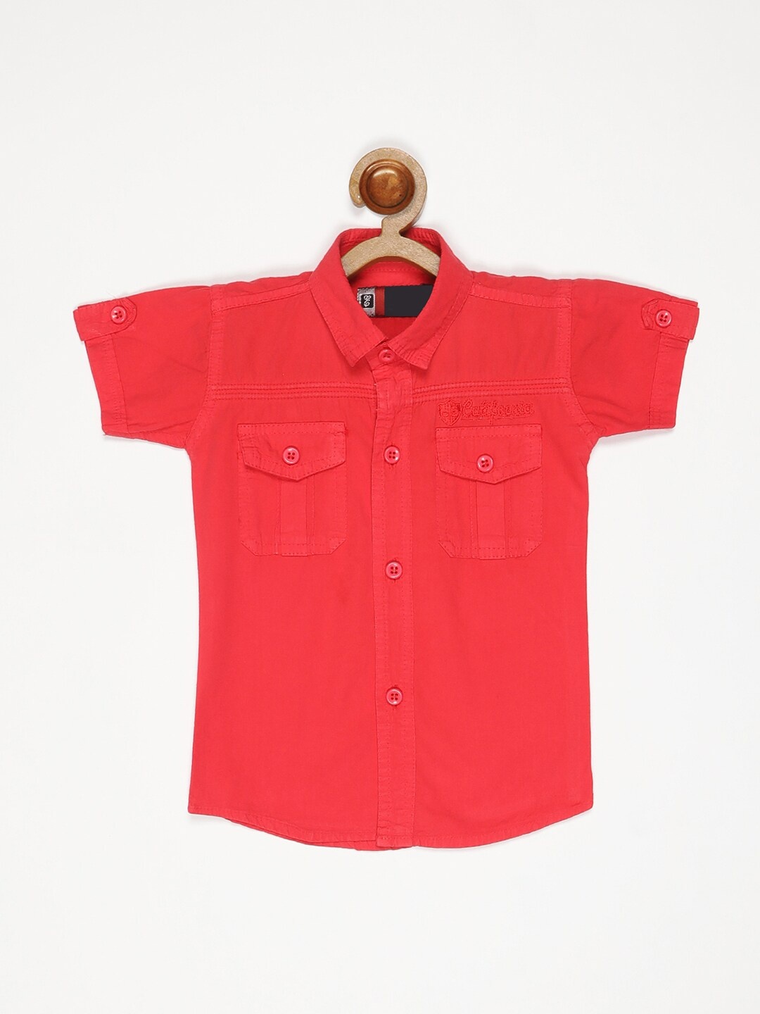 

V2 Value & Variety Boys Casual Shirt, Red